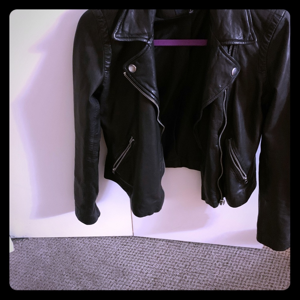 Madewell genuine leather moto jacket